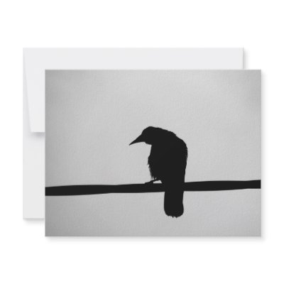 black raven personalized invitations by laengauer