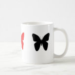 Black & Red Butterfly Mug