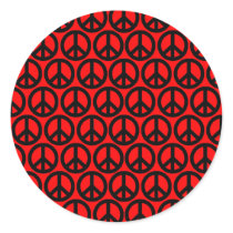 Black & Red Peace Signs