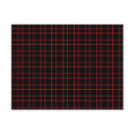 Black Red Plaid postcards