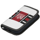 Black Red White Elegant Stripe Planners