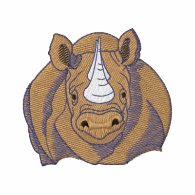 Black Rhino by ZazzleEmbroidery