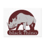 black rhino post cards