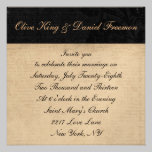 Black Rhinoceroses Silhouette Wedding Invitation invitations