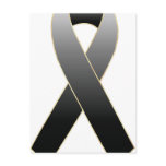 Black Ribbon Awareness Postcards