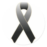 Black Ribbon Awareness Sticker