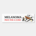 "Black Ribbon" Melanoma Awareness Angel Bumper Sticker