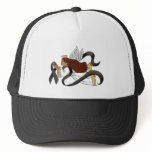 "Black Ribbon" Melanoma Awareness Ethnic Angel Trucker Hat