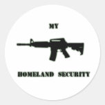 Black Rifle AR-15 from Phil's Art Online Round Sticker
