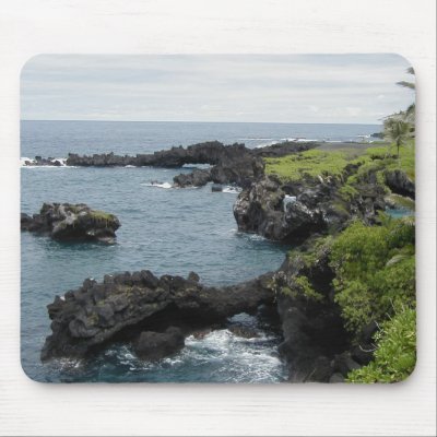 Black rock hawaiian mousepad by Mousepadinc