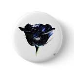 Black Rose Button