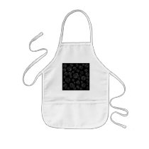 Black Rose Pattern Design. Apron
