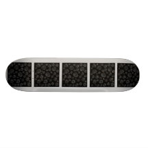 Black Rose Pattern Design. Custom Skateboard