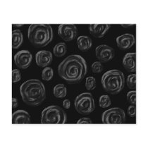 Black Rose Pattern Design. Flyer Design