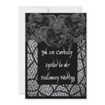 Black Rose Wedding Invitations