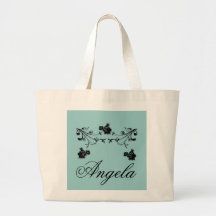 Black Roses & Swirls Bags