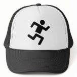 black runner athletics sprinter run hat