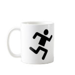 black runner athletics sprinter run coffee mugs