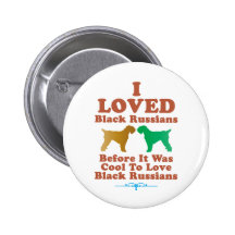 Black Russian Terrier Button