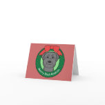 Black Russian Terrier Christmas Greeting Card