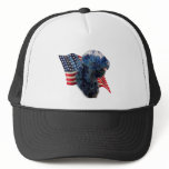 Black Russian Terrier Flag Hat