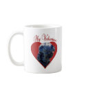 Black Russian Terrier My Valentine mugs