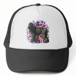 Black Russian Terrier Patriot Mesh Hat