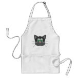 Black Sad Cat Apron