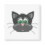 Black Sad Cat Magnets
