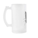 Black Sad Cat mugs