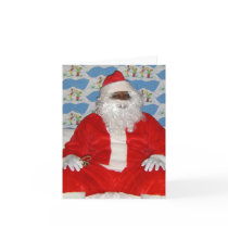 Black Santa Card