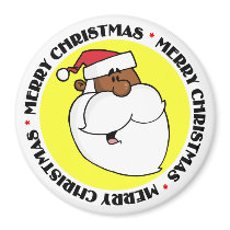 Black Santa Claus magnets