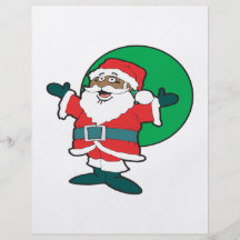 Black Santa Flyer Design