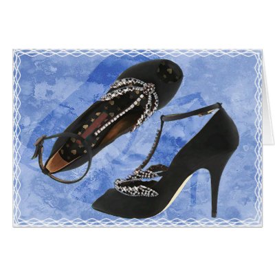 Black Satin and Crystal Dragonfly Pumps copy by ElainePlesser