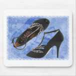 Black Satin and Crystal Dragonfly Pumps copy Mouse Pad