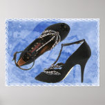 Black Satin and Crystal Dragonfly Pumps copy posters