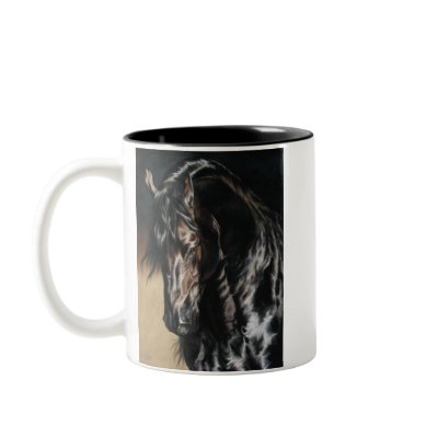 Black Satin - mug by cindypriceart