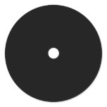black saw blade icon round stickers