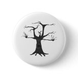 Black Scary Tree Pin