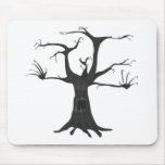 Black Scary Tree Mouse Pads