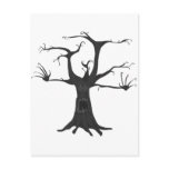 Black Scary Tree Post Cards