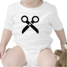 Black Scissors icon Tshirt