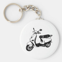 Black Scooter Key Chains