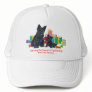 Black Scottie & Pup Christmas Mesh Hat