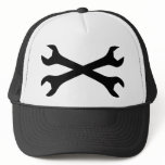 Black Screw Wrench crossed Hats