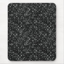 black sequin effect mousepad