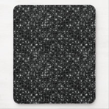 black sequin effect mousepad