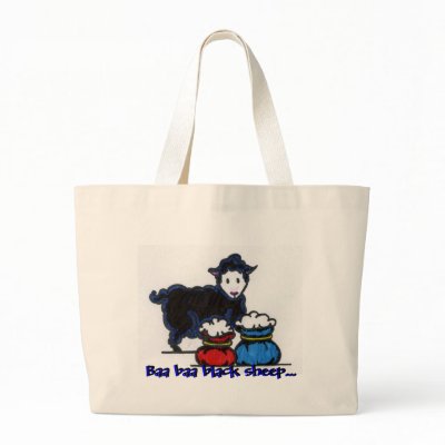 Black sheep, Baa baa black sheep... Tote Bag by MonkeyTee