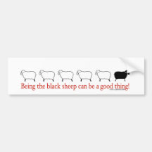 Black Sheep Bumper Sticker