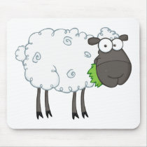 Black Sheep Cartoon Character Mousepads